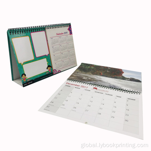 custom calendar Promotional custom desk paper spiral wall calendar OEM Factory